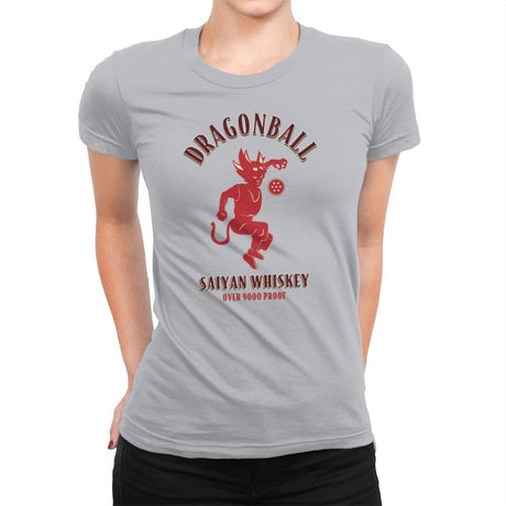 Dragonball Whiskey - Kamehameha Tees - Womens Premium T-Shirts RIPT Apparel Small / Heather Grey