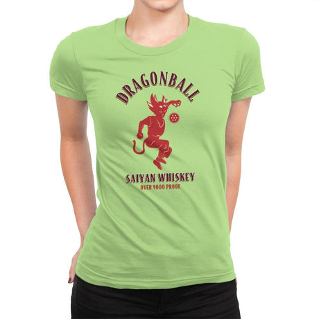 Dragonball Whiskey - Kamehameha Tees - Womens Premium T-Shirts RIPT Apparel Small / Mint