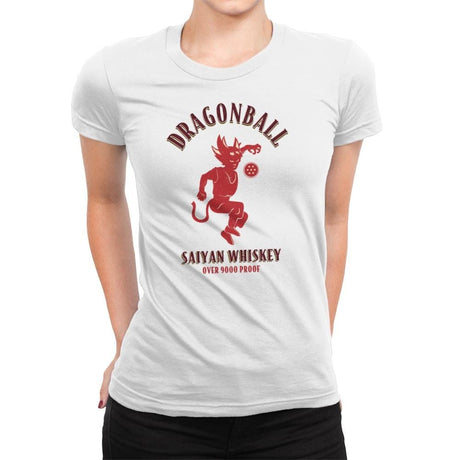 Dragonball Whiskey - Kamehameha Tees - Womens Premium T-Shirts RIPT Apparel Small / White
