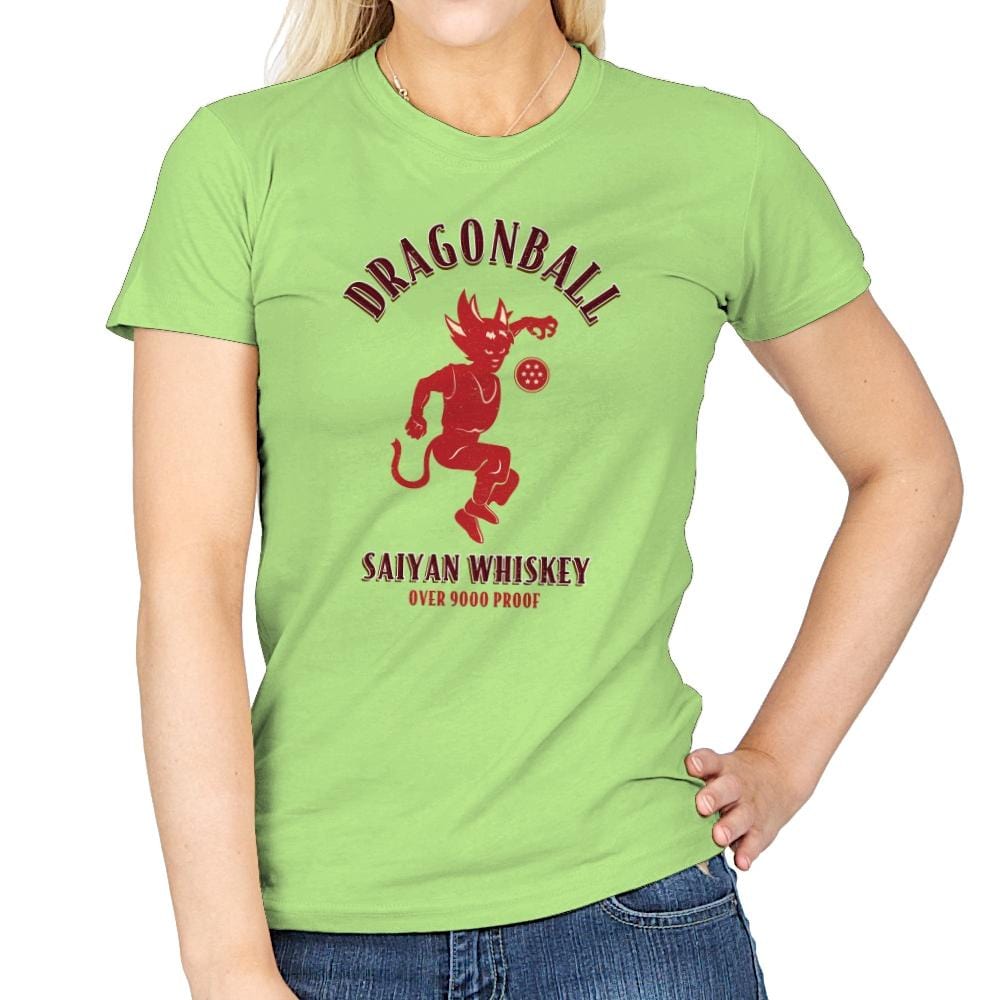 Dragonball Whiskey - Kamehameha Tees - Womens T-Shirts RIPT Apparel Small / Mint Green
