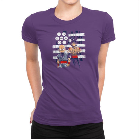 Dragonia Exclusive - Womens Premium T-Shirts RIPT Apparel Small / Purple Rush
