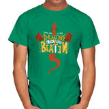 Dragons Can Be Beaten - Mens T-Shirts RIPT Apparel Small / Kelly