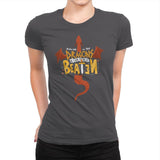Dragons Can Be Beaten - Womens Premium T-Shirts RIPT Apparel Small / Heavy Metal