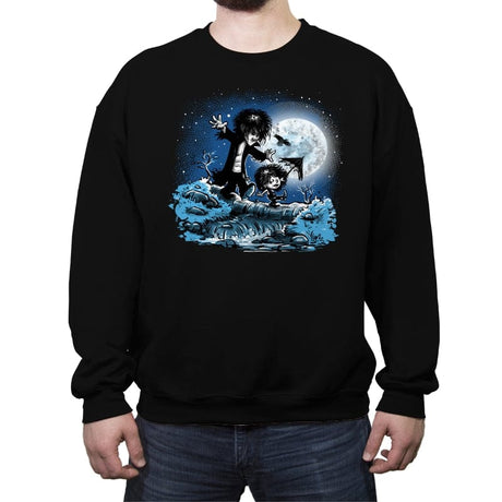 Dream and Death - Crew Neck Sweatshirt Crew Neck Sweatshirt RIPT Apparel Small / Black