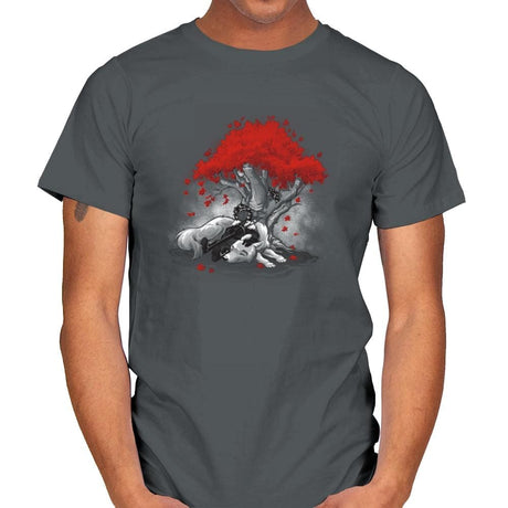 Dreaming Of A Quiet Winter - Miniature Mayhem - Mens T-Shirts RIPT Apparel Small / Charcoal