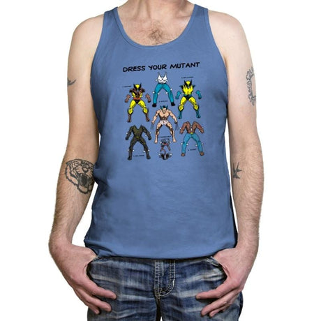 Dress Your Mutant Exclusive - Tanktop Tanktop RIPT Apparel X-Small / Blue Triblend