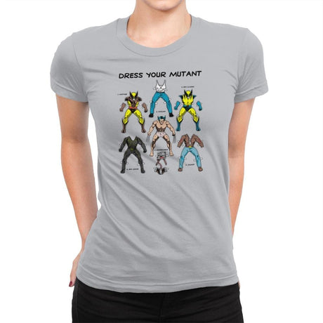 Dress Your Mutant Exclusive - Womens Premium T-Shirts RIPT Apparel Small / Heather Grey