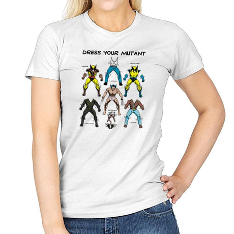 Dress Your Mutant Exclusive - Womens T-Shirts RIPT Apparel Small / White