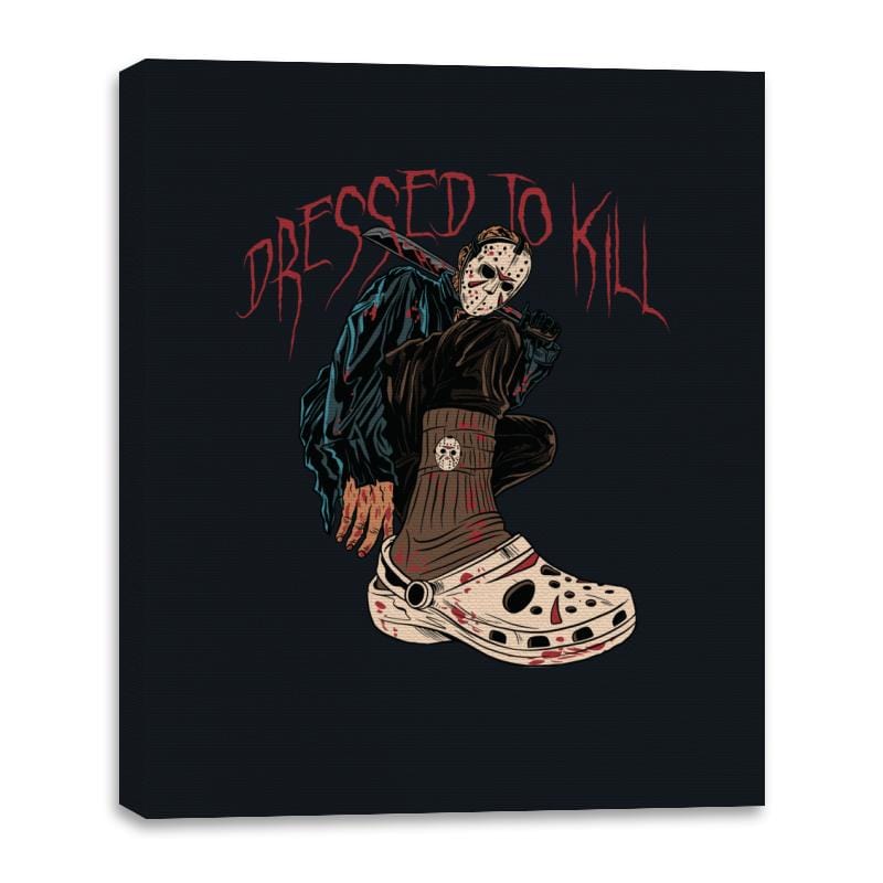 Dressed to Kill - Canvas Wraps Canvas Wraps RIPT Apparel 16x20 / Black