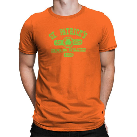Drinking Athletics Exclusive - Mens Premium T-Shirts RIPT Apparel Small / Classic Orange