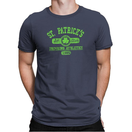 Drinking Athletics Exclusive - Mens Premium T-Shirts RIPT Apparel Small / Indigo