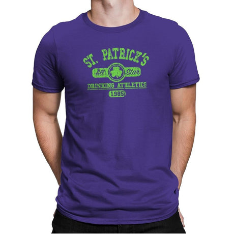 Drinking Athletics Exclusive - Mens Premium T-Shirts RIPT Apparel Small / Purple Rush
