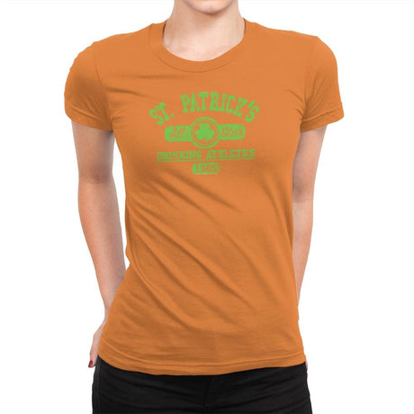 Drinking Athletics Exclusive - Womens Premium T-Shirts RIPT Apparel Small / Classic Orange