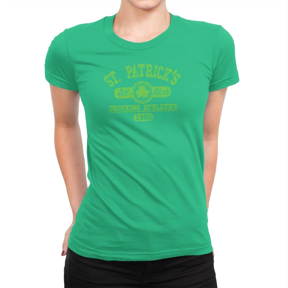 Drinking Athletics Exclusive - Womens Premium T-Shirts RIPT Apparel Small / Kelly Green