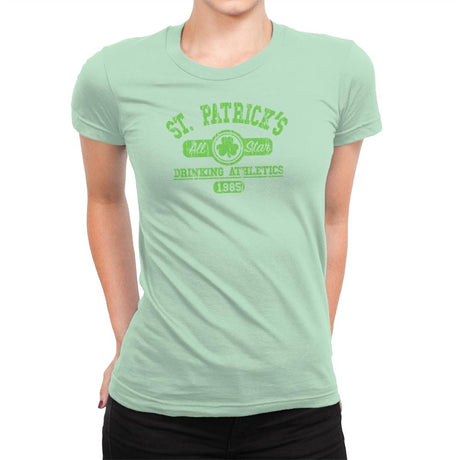 Drinking Athletics Exclusive - Womens Premium T-Shirts RIPT Apparel Small / Mint