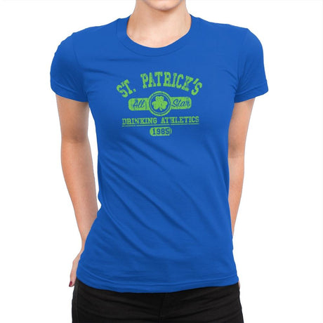 Drinking Athletics Exclusive - Womens Premium T-Shirts RIPT Apparel Small / Royal