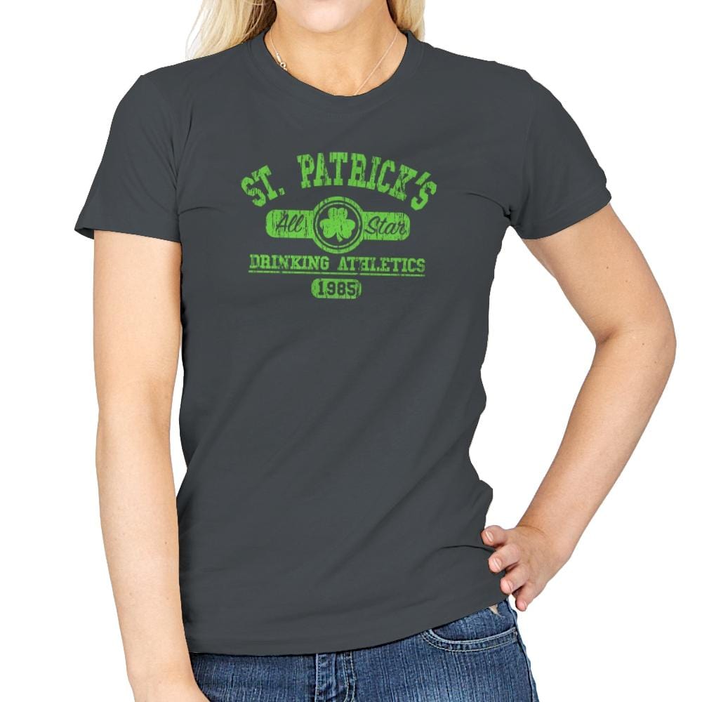 Drinking Athletics Exclusive - Womens T-Shirts RIPT Apparel Small / Charcoal