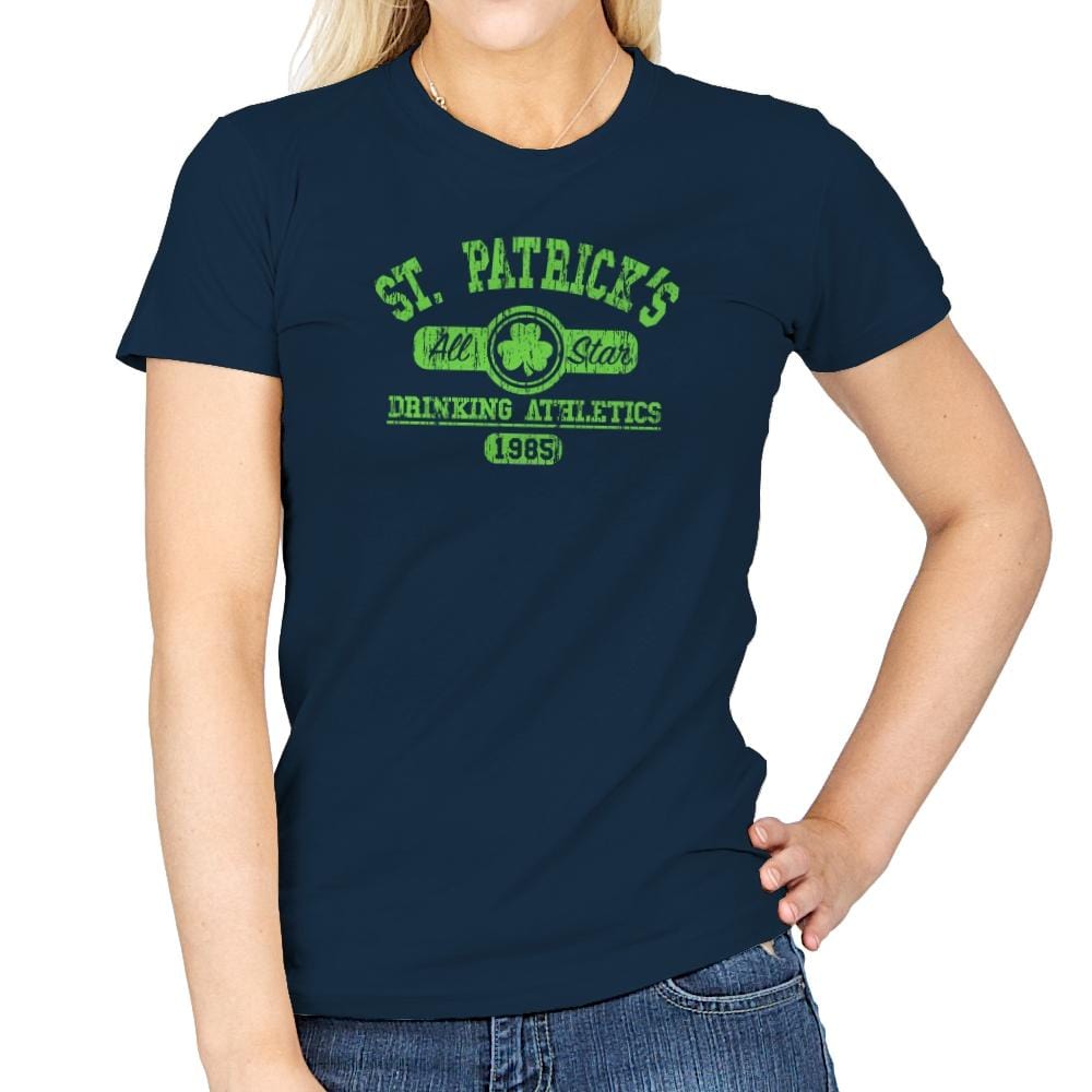 Drinking Athletics Exclusive - Womens T-Shirts RIPT Apparel Small / Navy