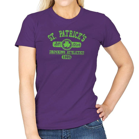 Drinking Athletics Exclusive - Womens T-Shirts RIPT Apparel Small / Purple