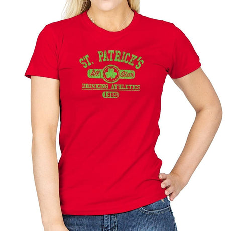 Drinking Athletics Exclusive - Womens T-Shirts RIPT Apparel Small / Red