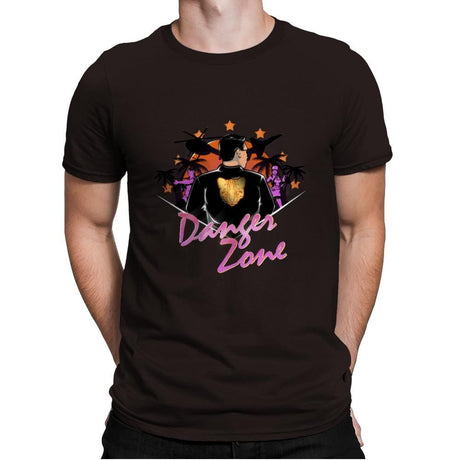 Drive to the Danger Zone! - Best Seller - Mens Premium T-Shirts RIPT Apparel Small / Dark Chocolate