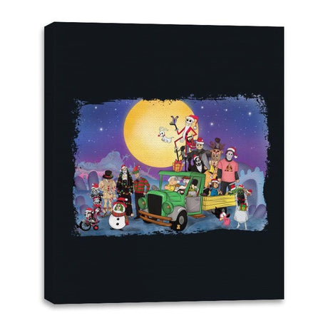 Driving Home For Christmas - Canvas Wraps Canvas Wraps RIPT Apparel 16x20 / Black