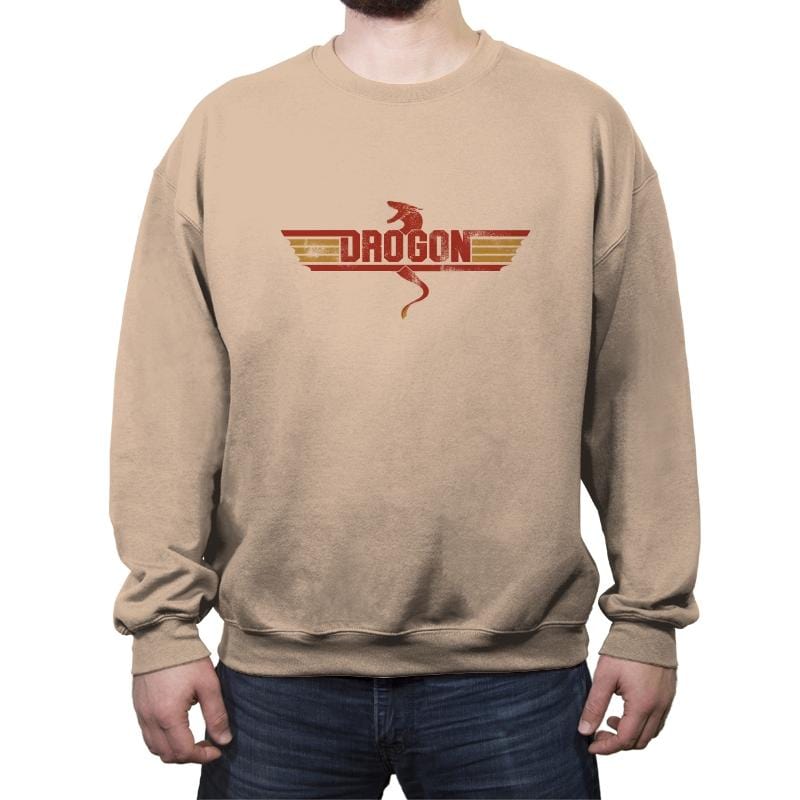 DRO GON - Crew Neck Sweatshirt Crew Neck Sweatshirt RIPT Apparel Small / Sand