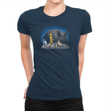 Droid Road Exclusive - Womens Premium T-Shirts RIPT Apparel Small / Midnight Navy