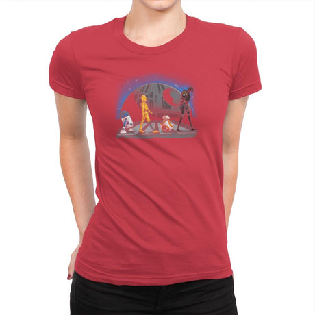 Droid Road Exclusive - Womens Premium T-Shirts RIPT Apparel Small / Red