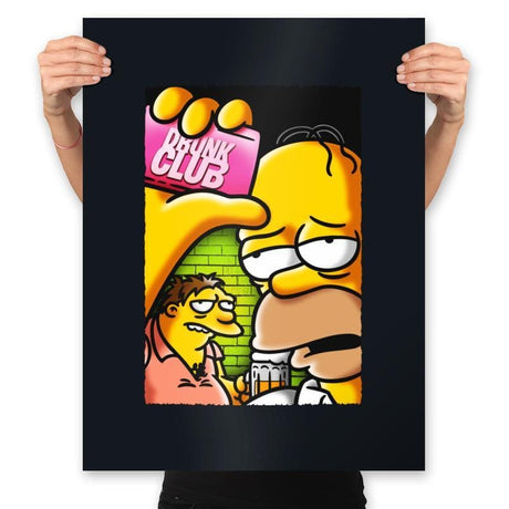 Drunk Club - Prints Posters RIPT Apparel 18x24 / Black