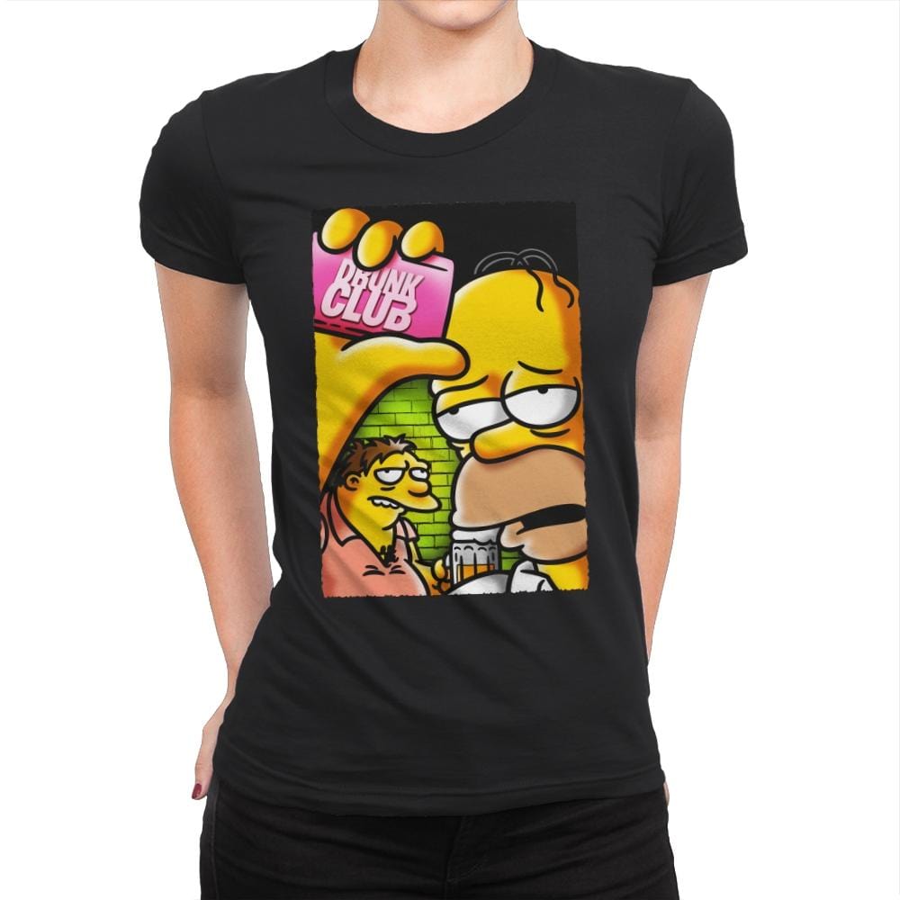 Drunk Club - Womens Premium T-Shirts RIPT Apparel Small / Black