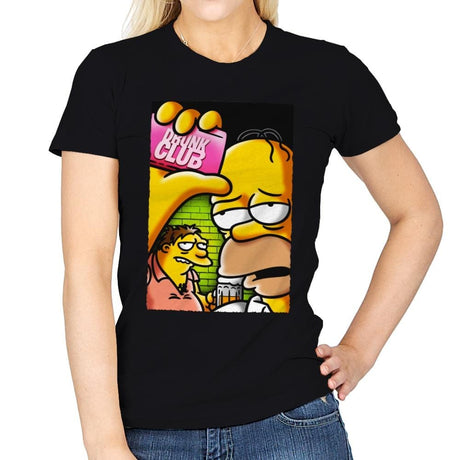 Drunk Club - Womens T-Shirts RIPT Apparel Small / Black