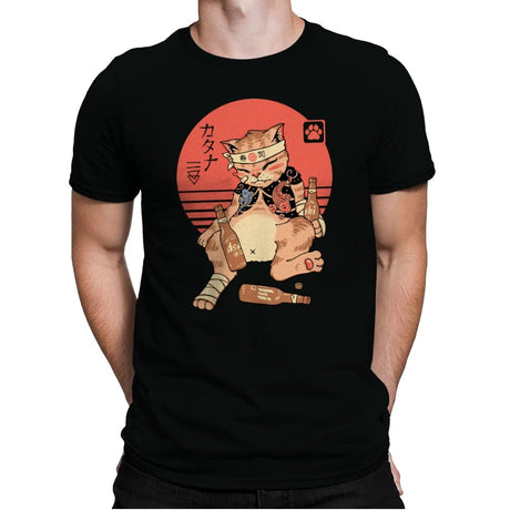 Drunken Catana - Mens Premium T-Shirts RIPT Apparel Small / Black