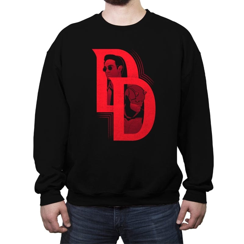 Duality of Justice - Crew Neck Sweatshirt Crew Neck Sweatshirt RIPT Apparel Small / Black