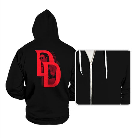 Duality of Justice - Hoodies Hoodies RIPT Apparel Small / Black