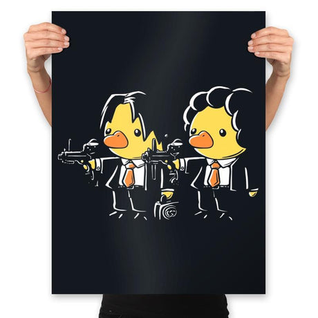 Duck Fiction - Prints Posters RIPT Apparel 18x24 / Black