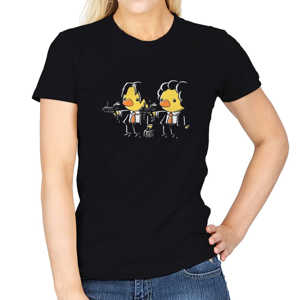 Duck Fiction - Womens T-Shirts RIPT Apparel Small / Black