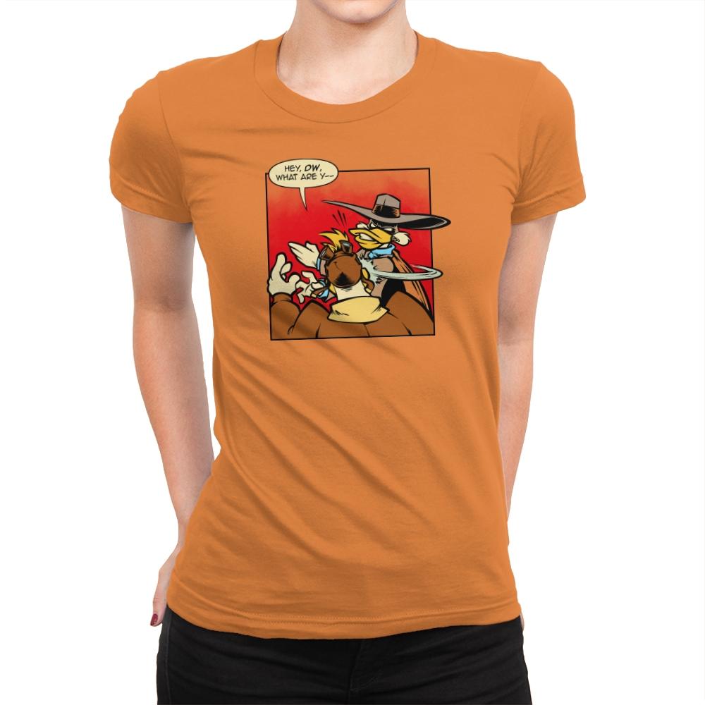Duck Slap! Exclusive - Womens Premium T-Shirts RIPT Apparel Small / Classic Orange