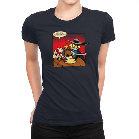 Duck Slap! Exclusive - Womens Premium T-Shirts RIPT Apparel Small / Midnight Navy