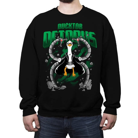 Ductor Octopus - Crew Neck Sweatshirt Crew Neck Sweatshirt RIPT Apparel Small / Black