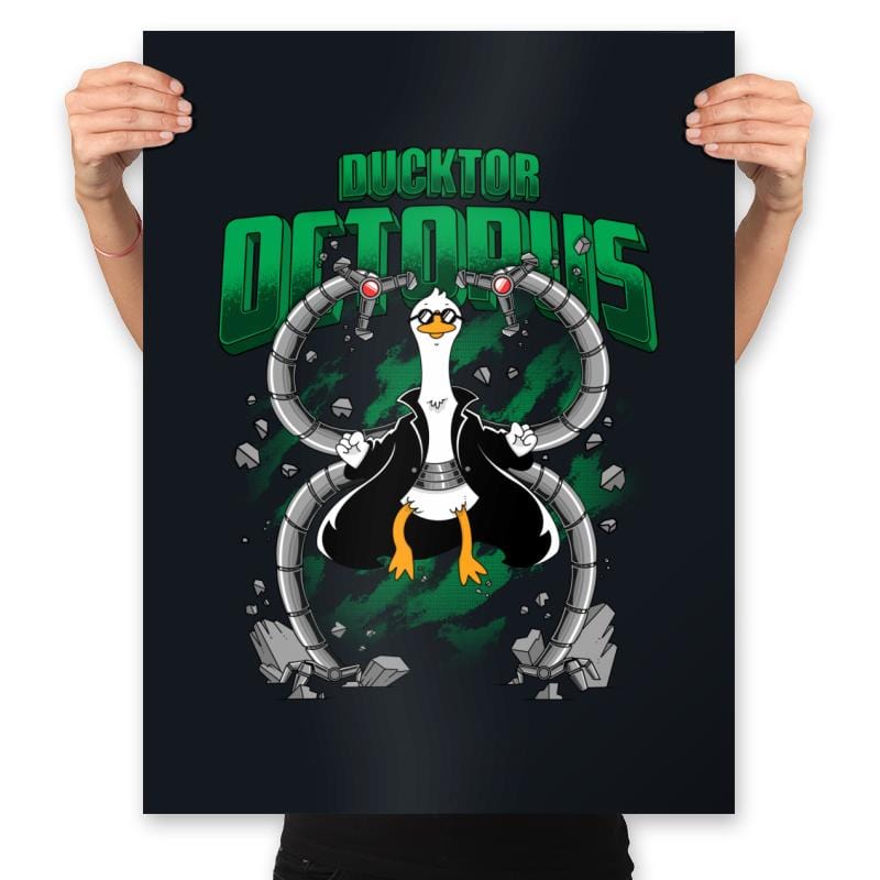 Ductor Octopus - Prints Posters RIPT Apparel 18x24 / Black