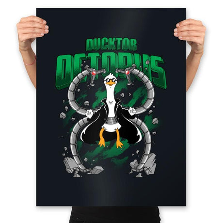 Ductor Octopus - Prints Posters RIPT Apparel 18x24 / Black