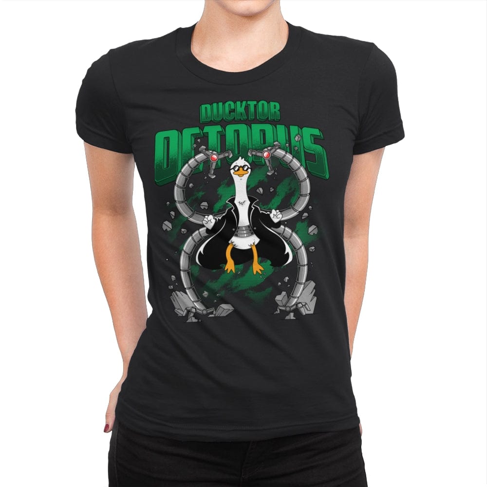 Ductor Octopus - Womens Premium T-Shirts RIPT Apparel Small / Black