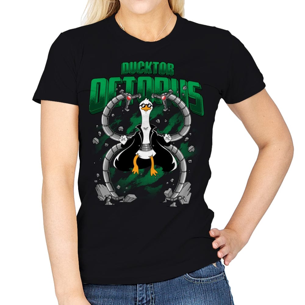 Ductor Octopus - Womens T-Shirts RIPT Apparel Small / Black