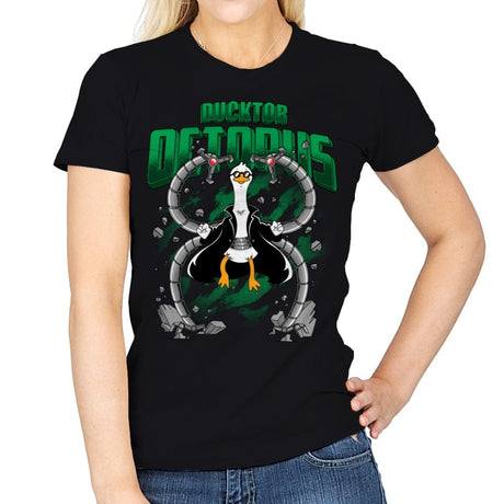 Ductor Octopus - Womens T-Shirts RIPT Apparel Small / Black