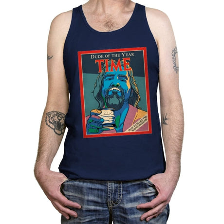 Dude of the Year - Tanktop Tanktop RIPT Apparel X-Small / Navy