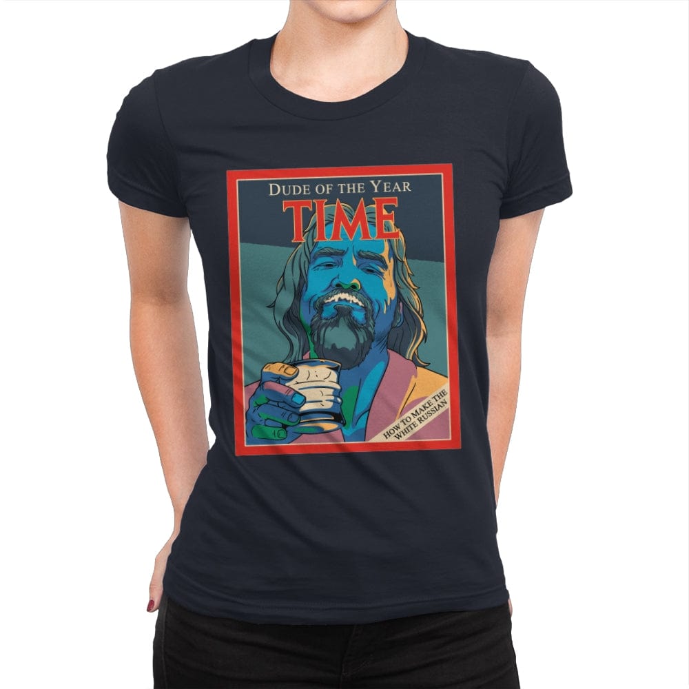 Dude of the Year - Womens Premium T-Shirts RIPT Apparel Small / Midnight Navy