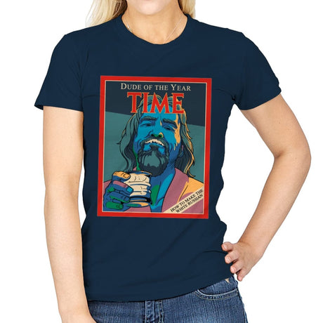 Dude of the Year - Womens T-Shirts RIPT Apparel Small / Navy