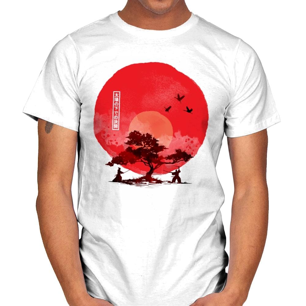 Duel Under The Sun - Mens T-Shirts RIPT Apparel Small / White