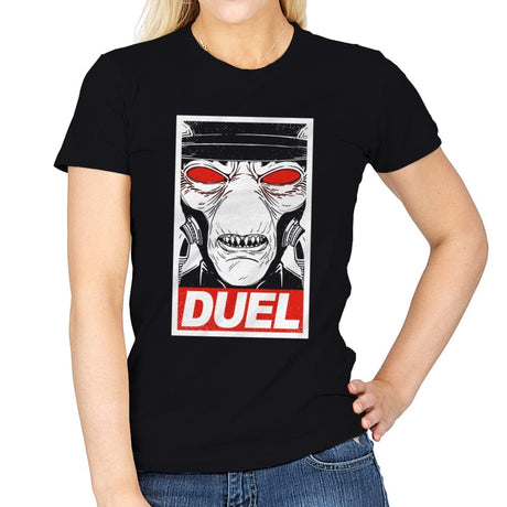 Duel - Womens T-Shirts RIPT Apparel Small / Black